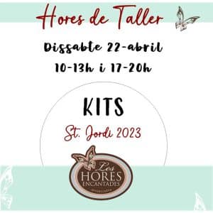 Pel dia 22-d'abril, pots reservar hores de taller per venir a fer els KITS de St. Jordi 23