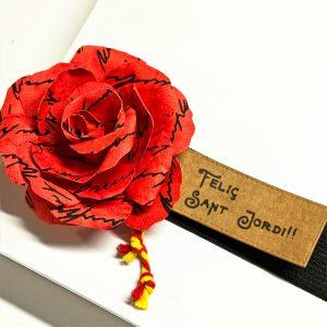 Banda elàstica + Rosa + Etiqueta per personalitzar