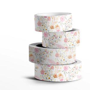 Washi tape (cinta adhesiva decorada) Flowers Cocoloko