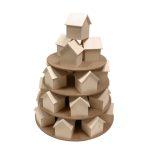 Base de fusta Calendari d'Advent "Pastís de casetes"