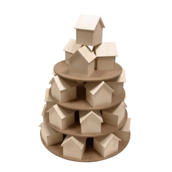 Base de fusta Calendari d'Advent "Pastís de casetes"