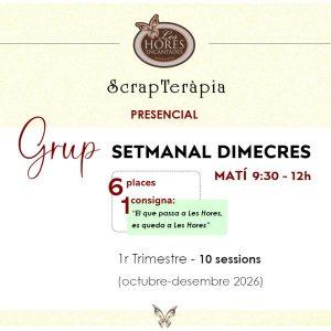 Grup setmanal ScrapTeràpia DIMECRES Matí
